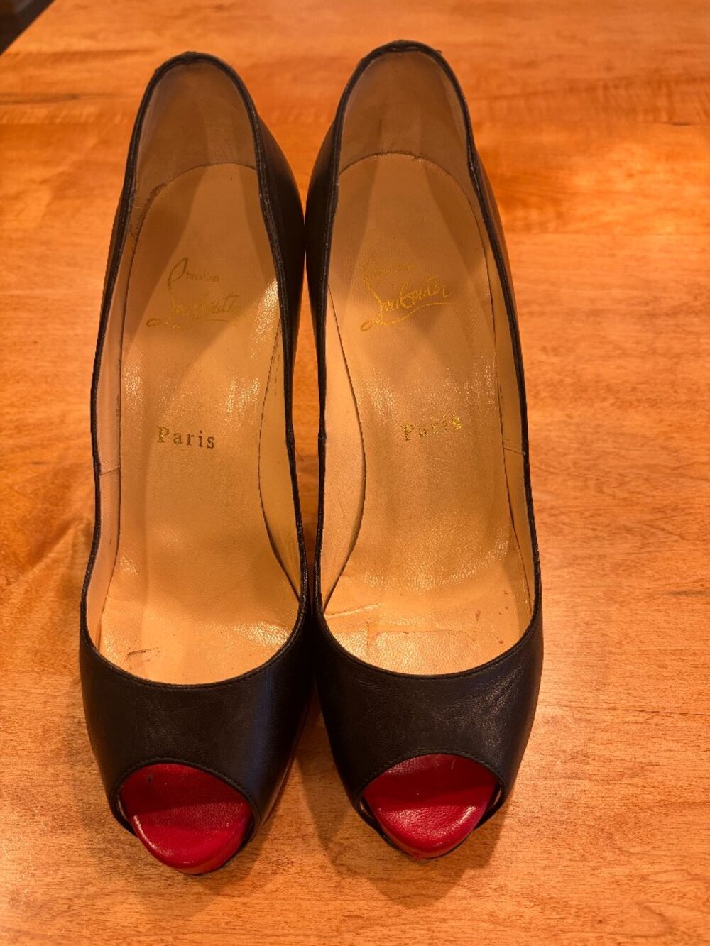Black Christian Louboutin Heels Size 38